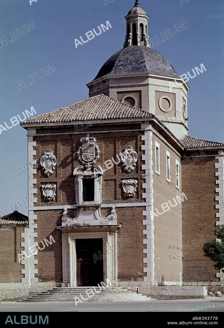 RODRIGUEZ DE XARAMA CRISTOBAL. FACHADA BARROCA DE LA IGLESIA DE ALPAJES DENOMINADA IGLESIA DE LA VIRGEN DE LAS ANGUSTIAS - FOTO AÑOS 60.
