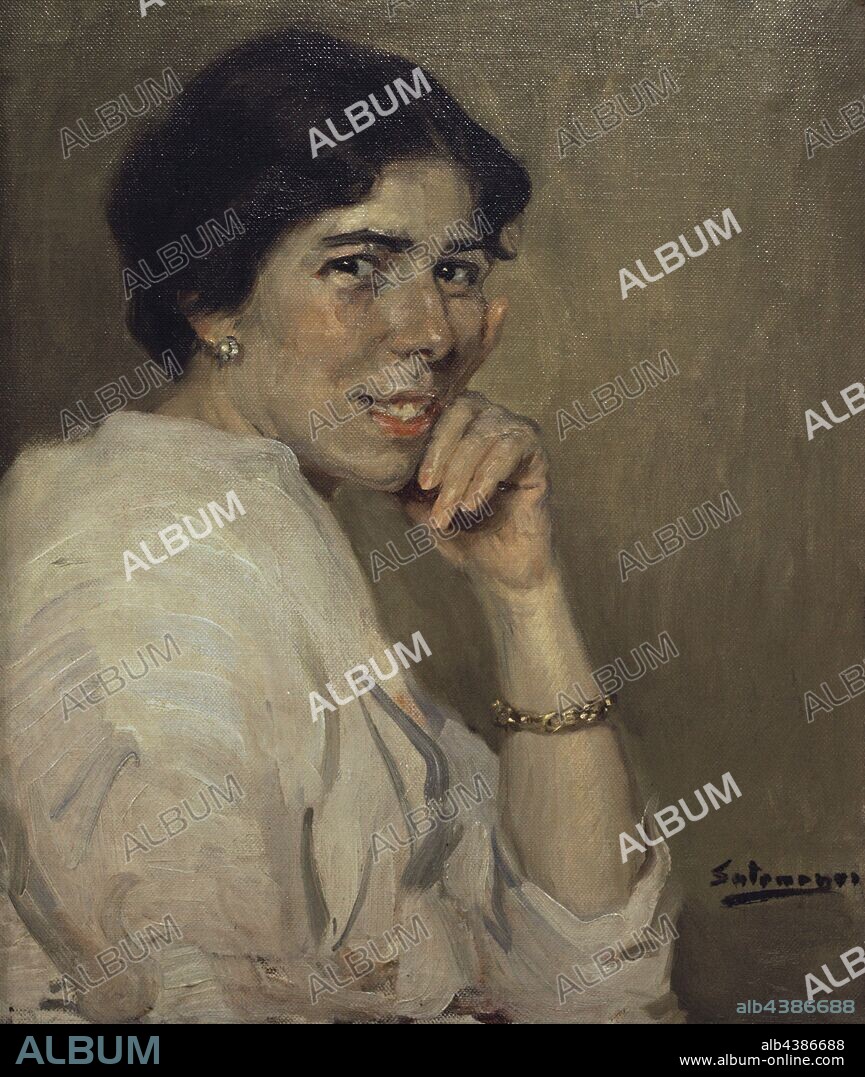 Fernando Alvarez de Sotomayor (1875-1960). Spanish painter. Pilar de Castro Gomez, wife of the painter, 1912-1913. Museum of Fine Arts. A Coru–a, Galicia, Spain. (On loan, Prado Museum, Madrid).