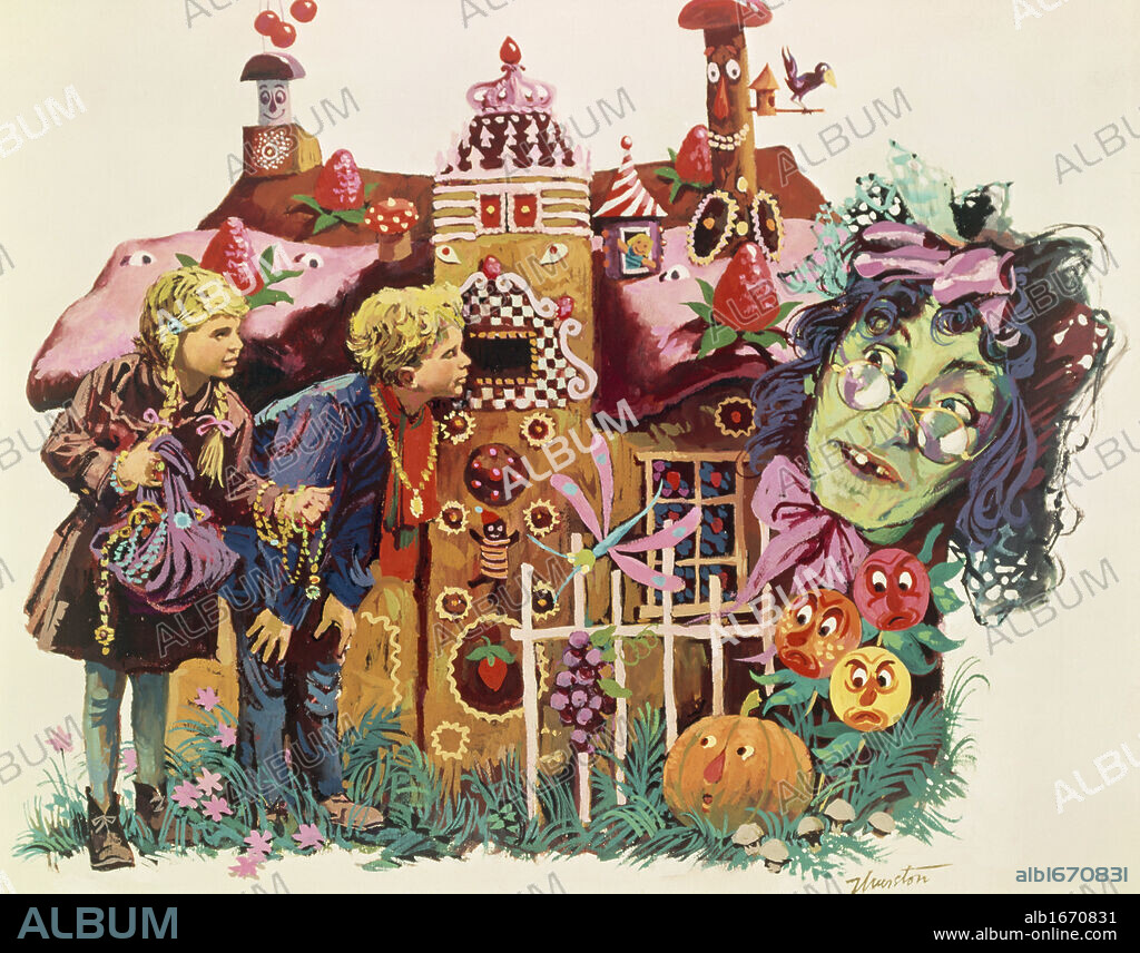 Hansel and Gretel  Artist Unknown  Illustration.