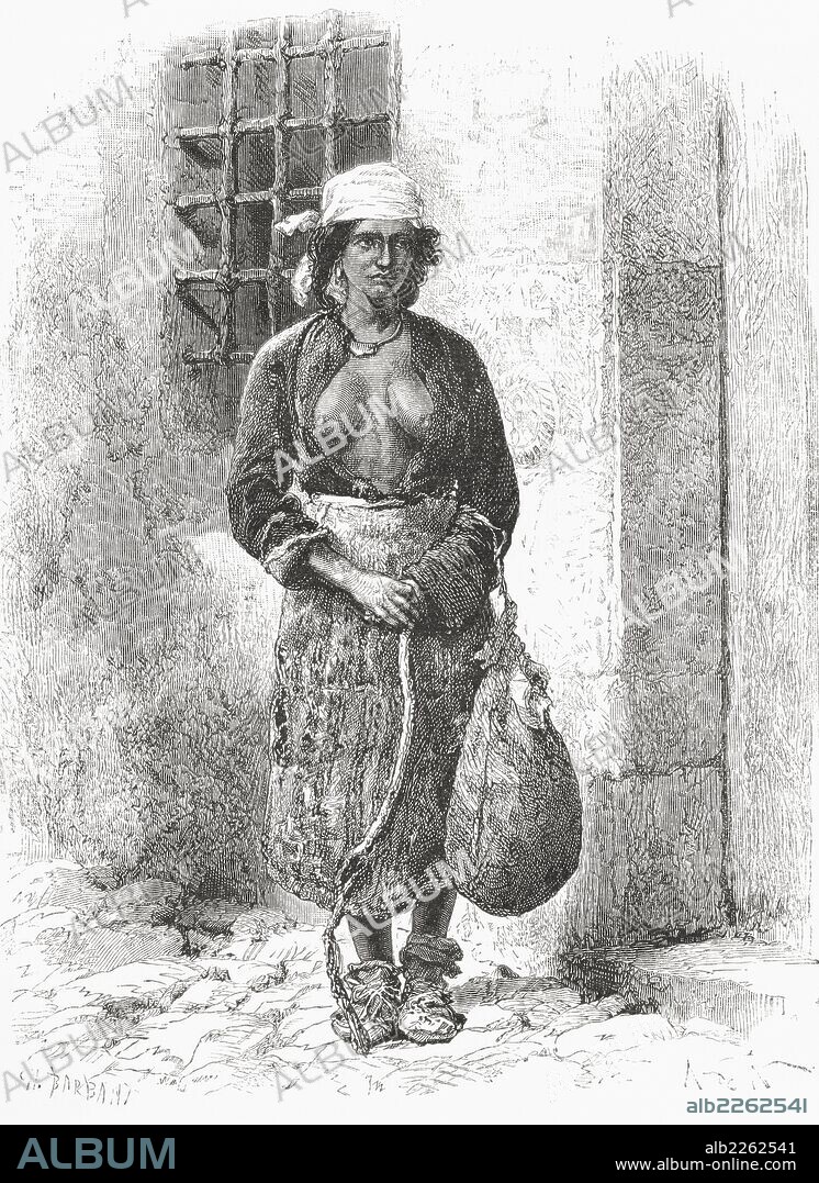 A Bulgarian Gypsy Woman In The 19Th Century.