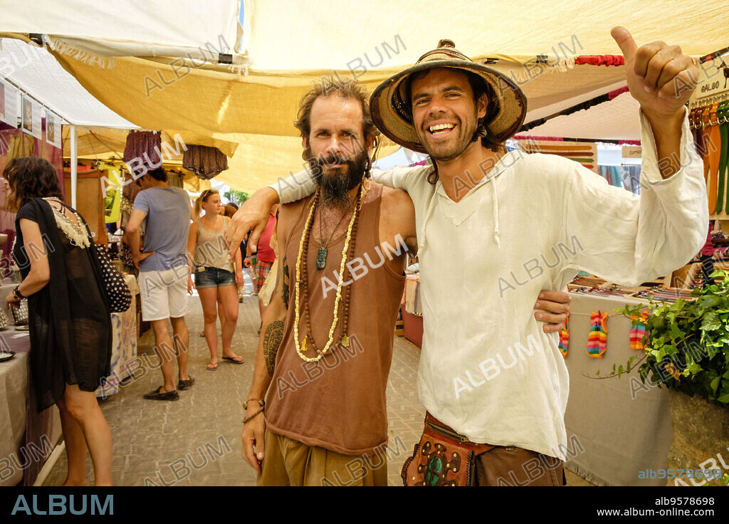 mercadillo hippie, Sant Joan de Labritja, Ibiza, balearic islands, Spain.