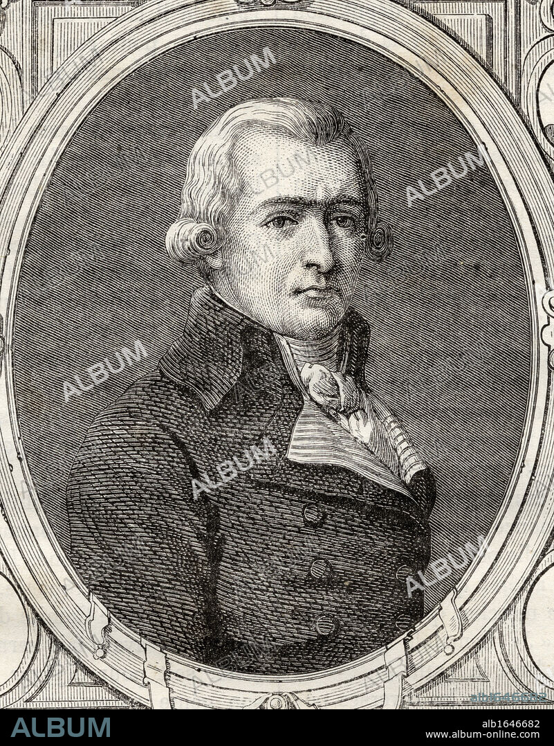 Jean-Baptitste-Andre Amar, 1755-1816. French lawyer during the French Revolution. From "Histoire de la Revolution Francaise" by Louis Blanc.
