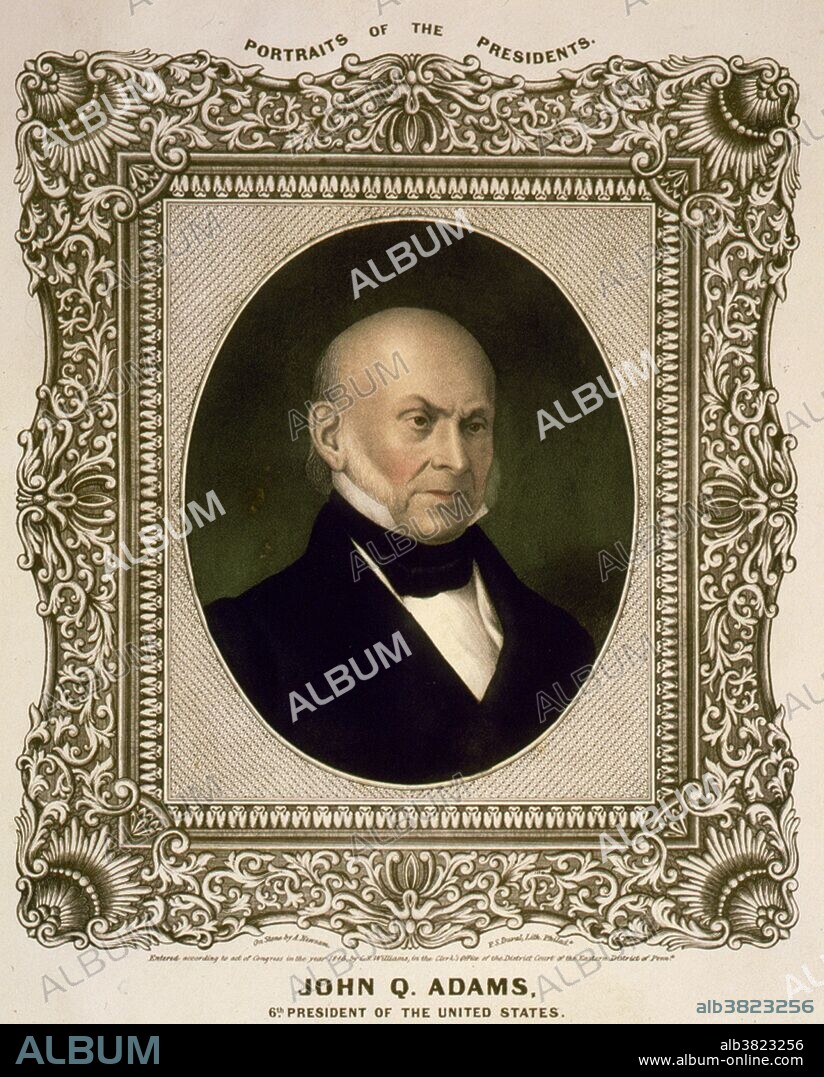 John Quincy Adams (July 11, 1767 - February 23, 1848) was the sixth President of the United States (from 1825-1829). He was also an American diplomat and served in both the Senate and House of Representatives. He was a member of the Federalist, Democratic-Republican, National Republican, and later Anti-Masonic and Whig parties. He was the son of President John Adams and Abigail Adams. As a diplomat, Adams was involved in many international negotiations, and, as Secretary of State, helped formulate the Monroe Doctrine. As president, he sought to modernize the American economy and promoted education. He enacted a part of his agenda and paid off much of the national debt.] He was stymied by a Congress controlled by his enemies, and his lack of patronage networks helped politicians eager to undercut him. He lost his 1828 bid for re-election to Andrew Jackson. In doing so, he became the first president since his father to serve a single term. On February 21, 1848, the House of Representatives was discussing the matter of honoring US Army officers who served in the Mexican-American War. Adams opposed this idea. He rose to answer a question put forth by the Speaker of the House. and then collapsed, having suffered a massive cerebral hemorrhage. He died two days later at the age of 80.