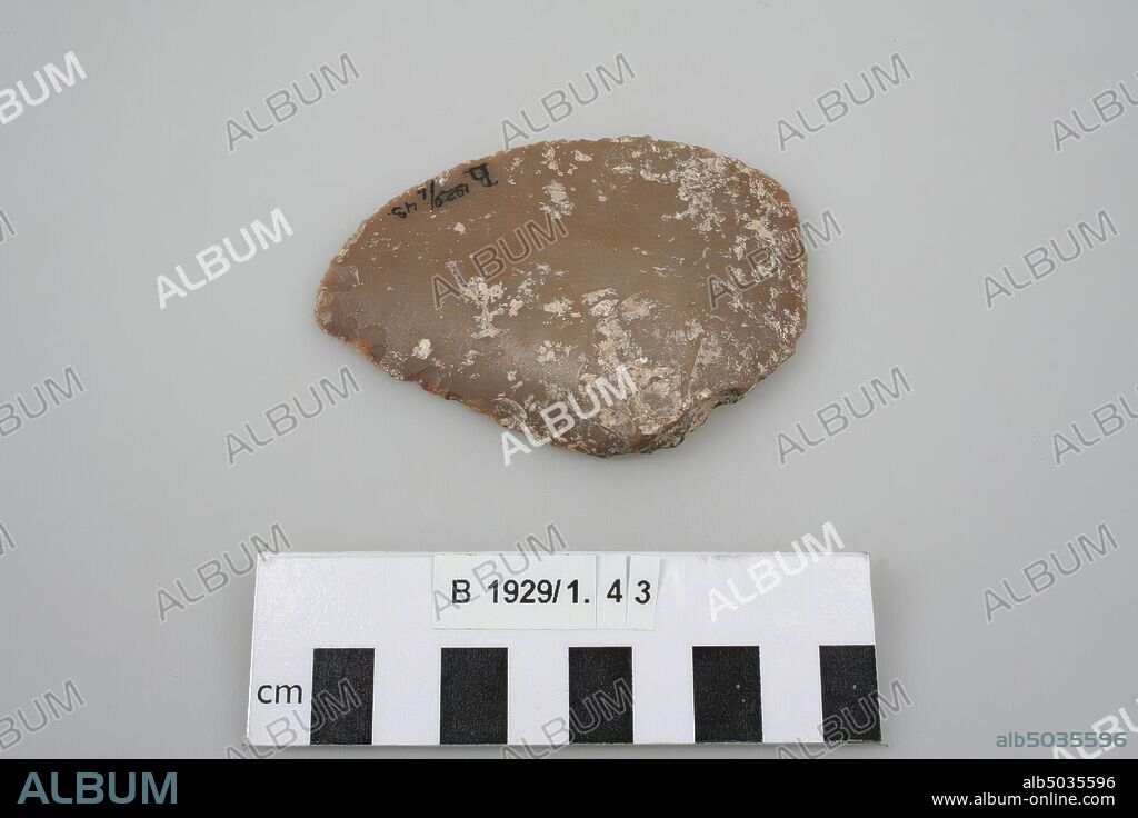 Ancient Near East, tool, stone, flint, L 9 cm, Chalcolithic, Early Bronze Age 4300-2300 BC, Palestine.