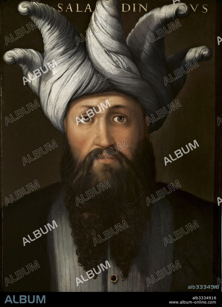 CRISTOFANO DELL'ALTISSIMO. Portrait of Sultan Saladin (Giovio Series).