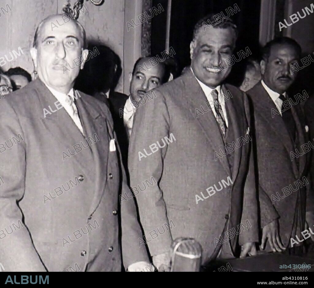 Gamal Abdel-Nasser and Shukri al-Quwatli, meet to inaugurate the United Arab Republic, Syria-Egypt union pact. The United Arab Republic (UAR), between 1958 and 1961, a political union consisting of Egypt and Syria. Syria seceded from the union after the 1961 Syrian coup d'etat. Egypt continued to be known officially as the "United Arab Republic" until 1971.