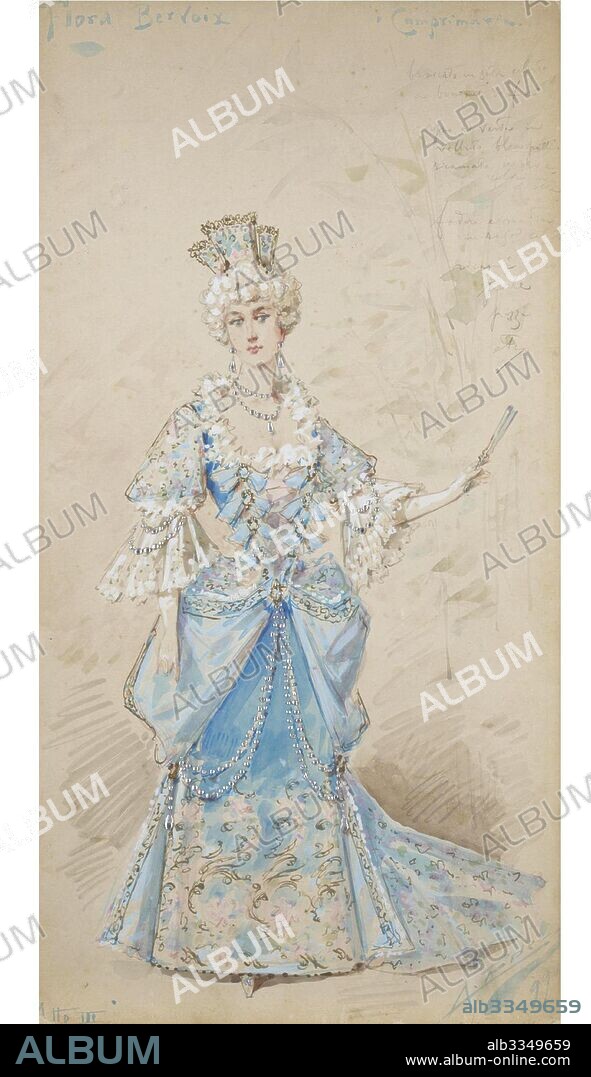 ALFREDO EDEL. Costume design for the opera La Traviata by Giuseppe Verdi.