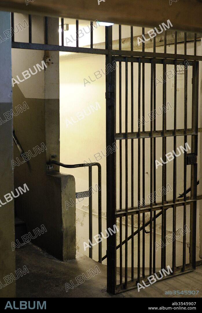Centro de Documentación del Nacionalsocialismo. Museo Memorial de la Prisión de la Gestapo en la EL-DE House. Fundado en 1979. Fue la oficina central de la Policia Secreta del Estado (Gestapo) entre 1935 y 1945. Interior de la prisión situada en el sótano. Colonia. Alemania.