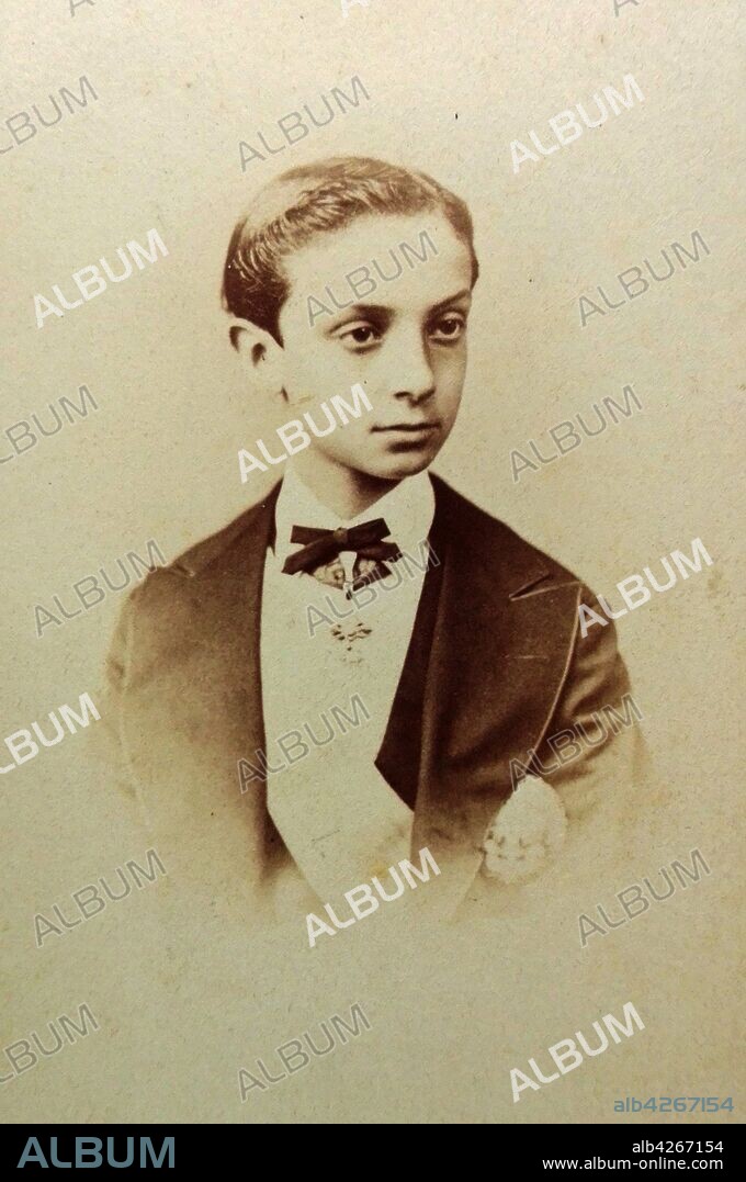 Madrid. Retrato de niño de Alfonso XII.