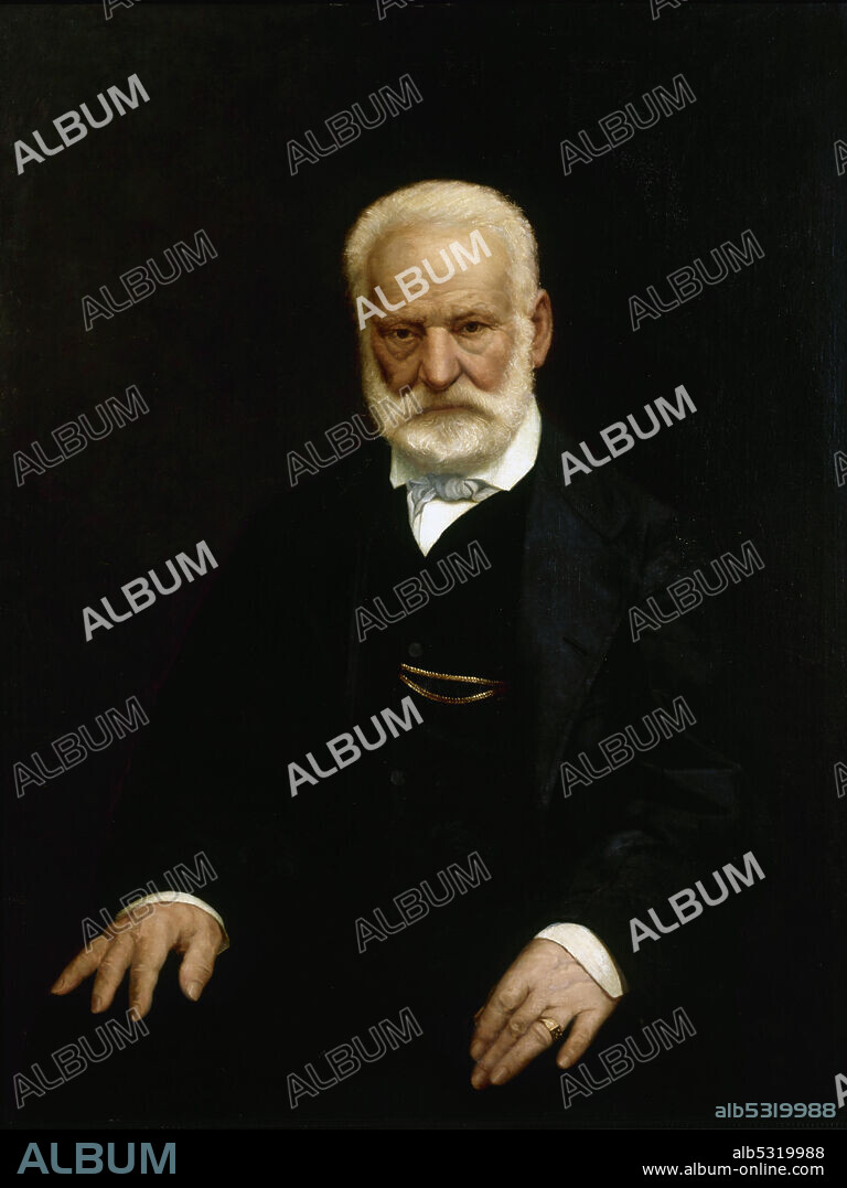 AIMÉ NICOLAS MOROT. Portrait of Victor Hugo (1802-1885).