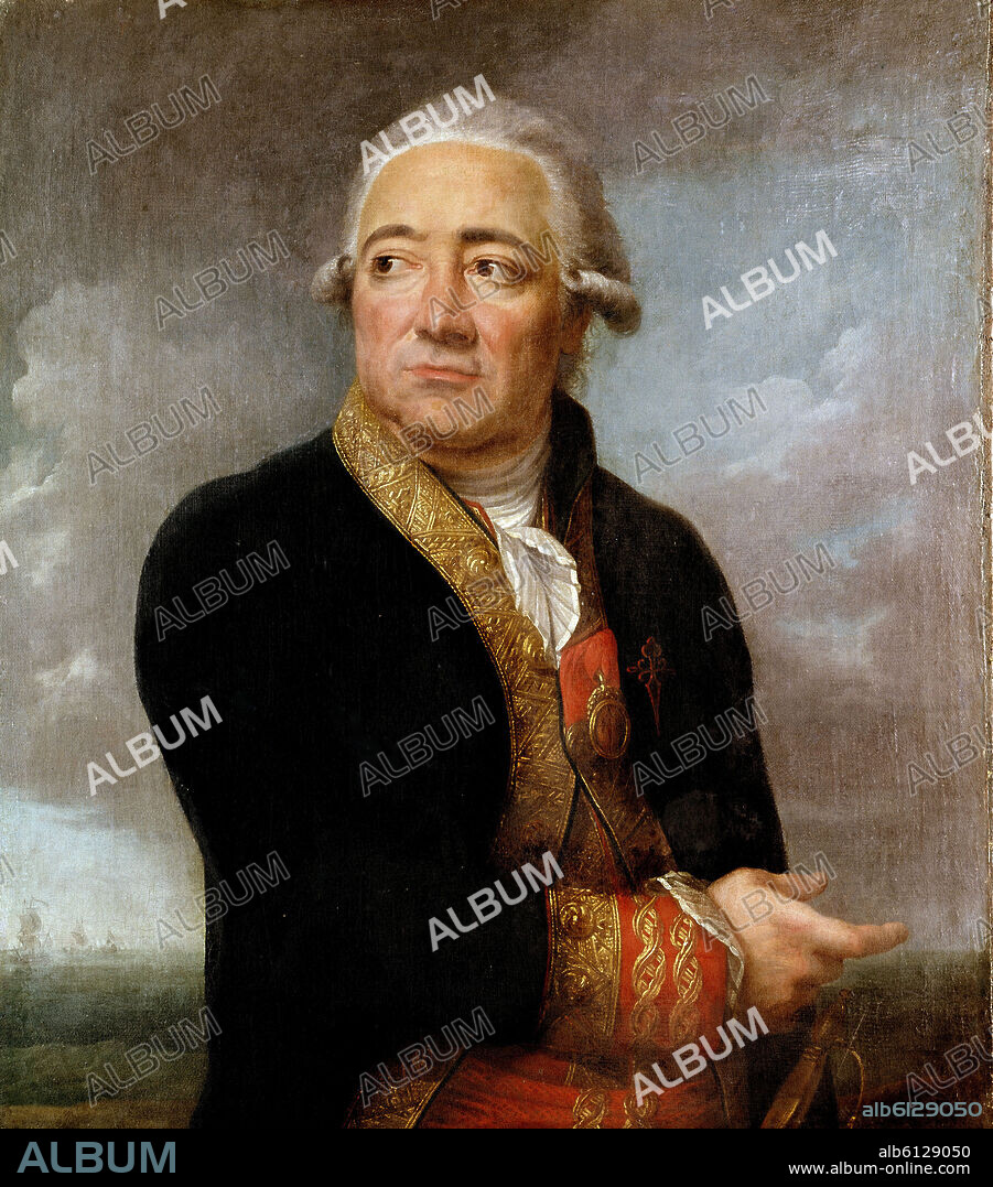 JEAN FRANÇOIS MARIE BELLIER. RETRATO DE JOSE DE MAZARREDO (1745-1812) - PINTADO EN 1800 - O/L.