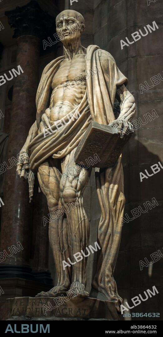 TALLA DE D AGRATE, MARCO, "SAN BARTOLOME DESOLLADO" (1562) CATEDRAL DE MILÁN.