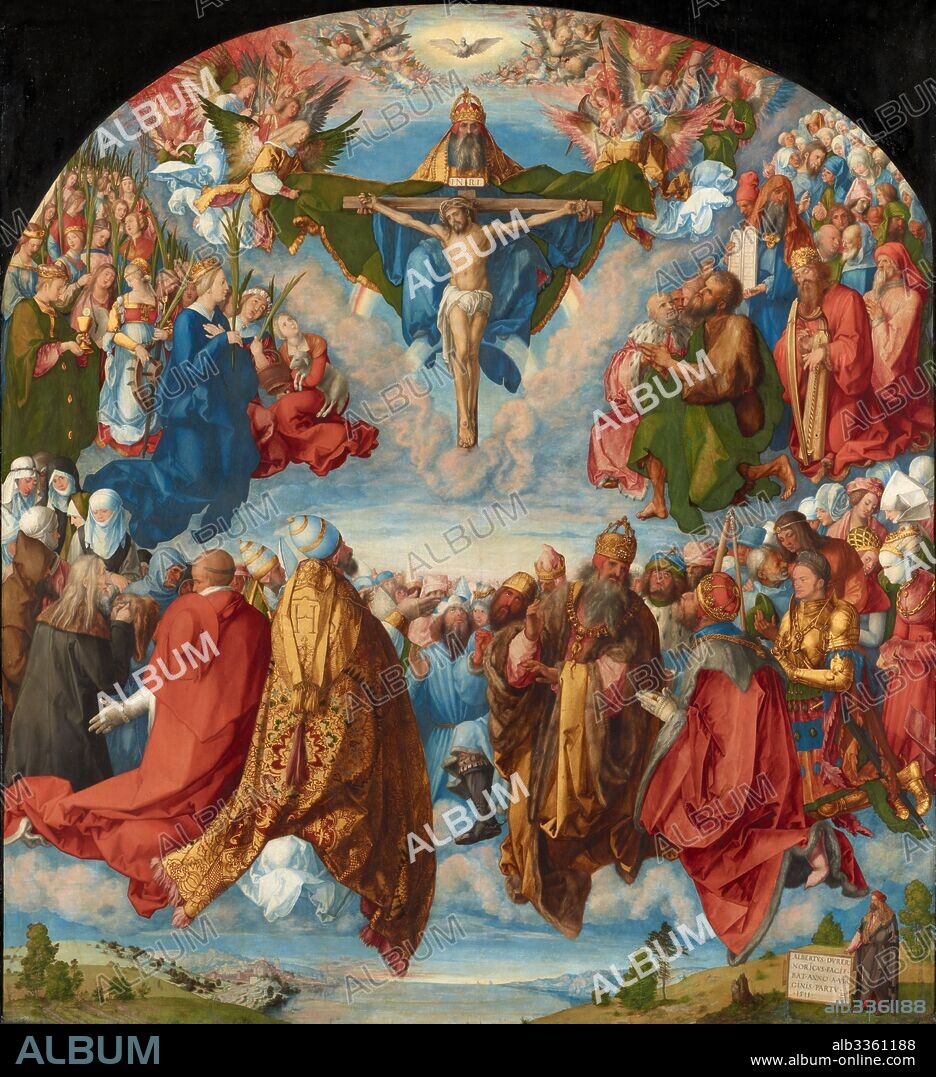 ALBRECHT DÜRER. The Adoration of the Trinity (Landauer Altarpiece).