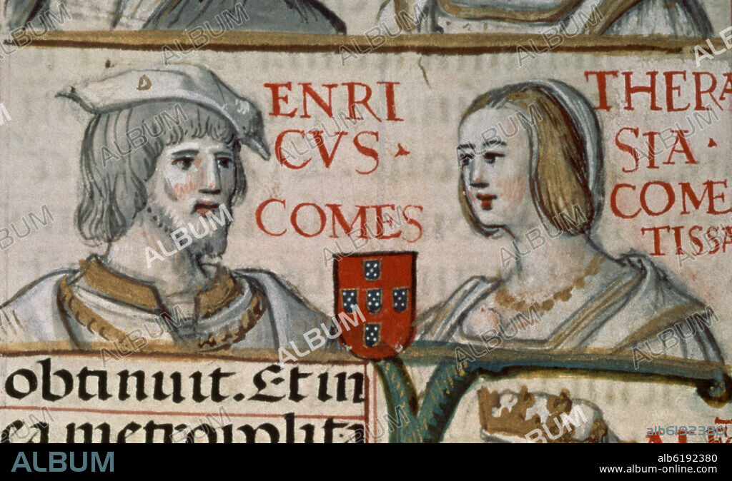 ALONSO DE CARTAGENA. GENEALOGIA DE LOS REYES DE ESPAÑA - ENRIQUE I BORGOÑA Y TERESA DE PORTUGAL - CONDES DE PORTUGAL - FACSIMIL DEL CODICE COPIADO EN EL XVI -.