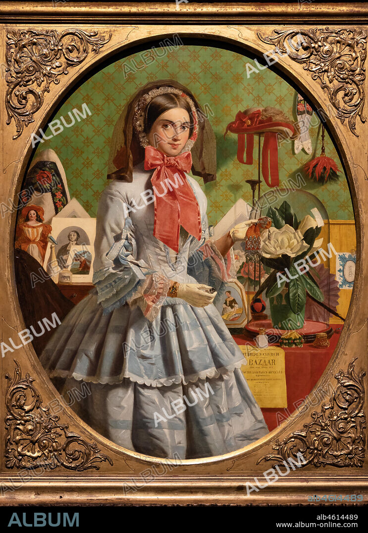 "The Empty Purse", (1857) by James Collinson (1825 - 1881); oil painting on canvas.