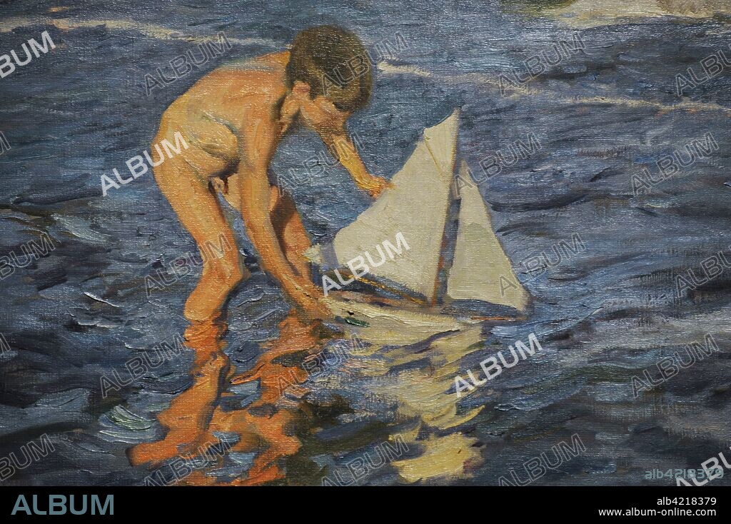 Joaquín Sorolla y Bastida (1863-1923). Pintor español. El Balandrito, 1909. Detalle. Museo Sorolla. Madrid. España.