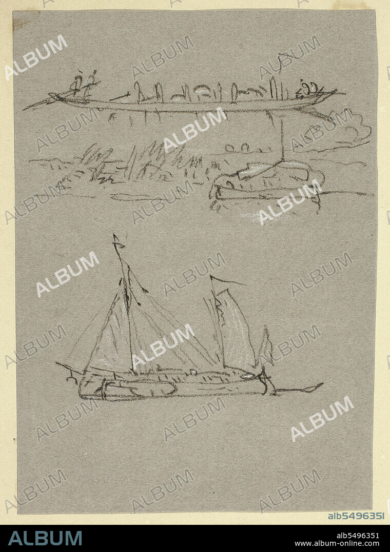 WILLIAM ALFRED DELAMOTTE. River Scenes, n.d.