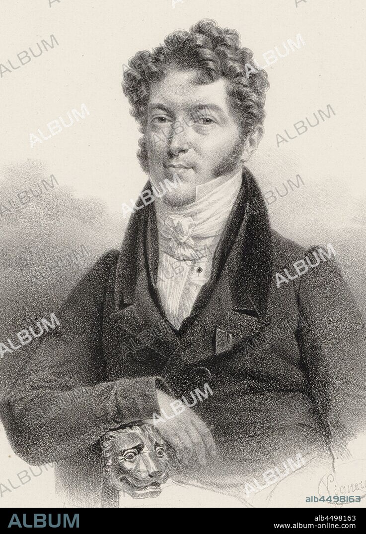 CHARLES CONSTANS. Portrait of the violinist and composer Charles Philippe Lafont (1781-1839).