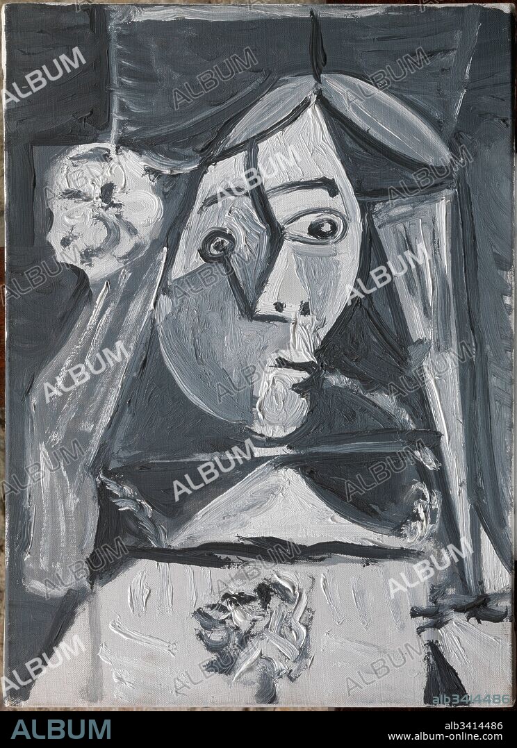Pablo Picasso / "Las Meninas (infanta Margarita Maria)" ,1957, Óleo sobre tela, 33 x 24 cm, MPB 70.437.