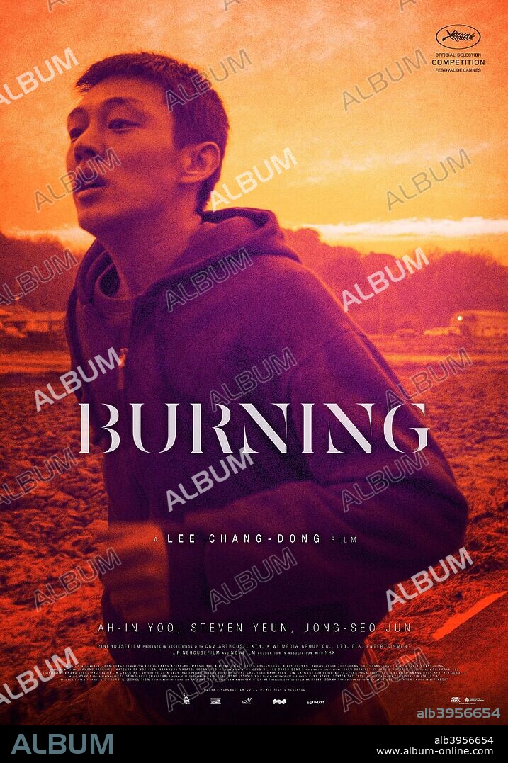 Poster of BURNING, 2018 (BEONING), directed by LEE CHANG-DONG. Copyright PINE HOUSE FILM.