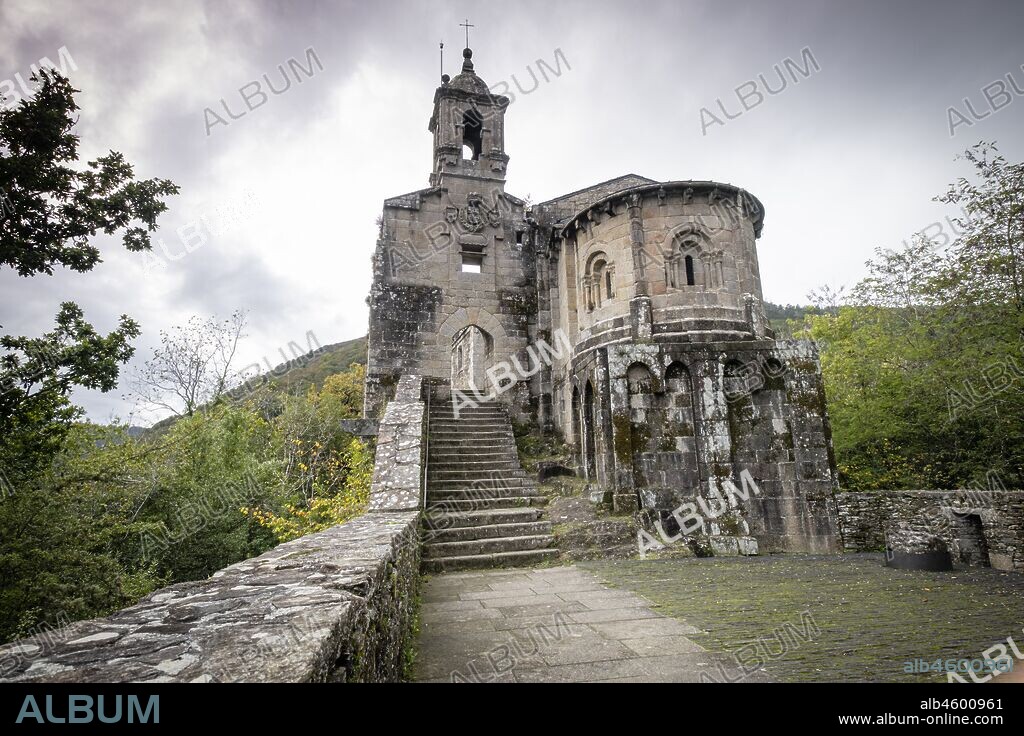 Monasterio de San Juan de Caaveiro, parque natural Fragas del Eume,? provincia de La Coruña, Galicia, Spain.