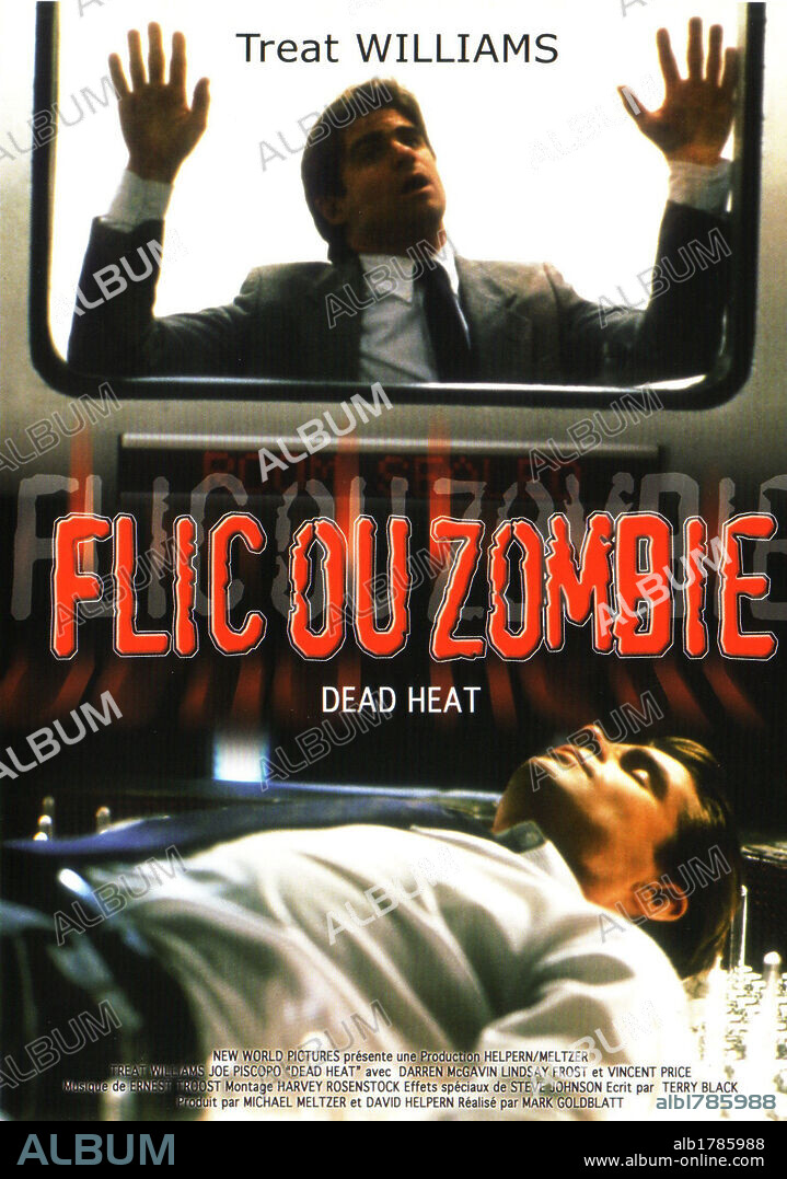 Poster de ESTAMOS MUERTOS... ¿O QUÉ?, 1988 (DEAD HEAT), dirigida por MARK GOLDBLATT. Copyright HELPERN/MELTZER.