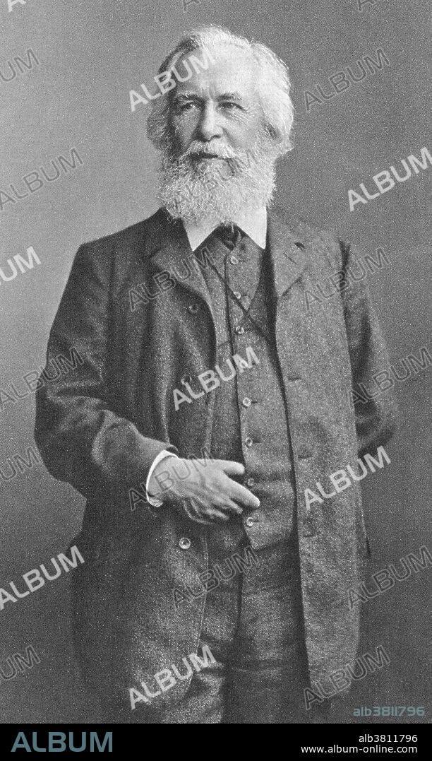 Ernst Heinrich Philipp August Haeckel (1834-1919) was an eminent German biologist, naturalist, philosopher, physician, professor and artist who discovered, described and named thousands of new species, mapped a genealogical tree relating all life forms, and coined many terms in biology, including anthropogeny, ecology, phylum, phylogeny, and the kingdom Protista. Haeckel promoted and popularized Charles Darwin's work in Germany.