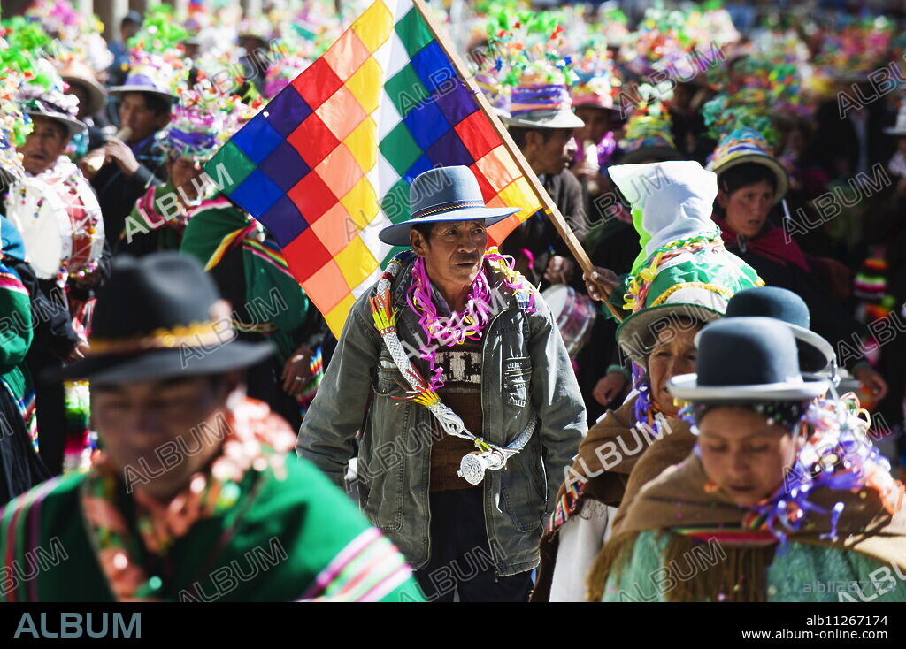 Anata Andina harvest festival, Carnival, Oruro, Bolivia, South America.