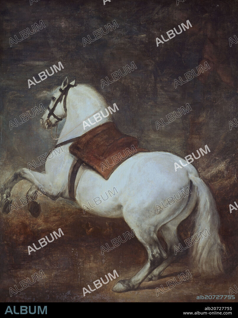 DIEGO VELAZQUEZ (1599-1660). The riderless horse. El caballo sin jinete. 1634-1635. Madrid, Palacio Real.
