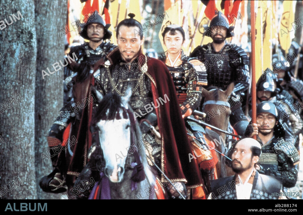 TATSUYA NAKADAI en KAGEMUSHA, LA SOMBRA DEL GUERRERO, 1980 (KAGEMUSHA), dirigida por AKIRA KUROSAWA. Copyright TOHO.