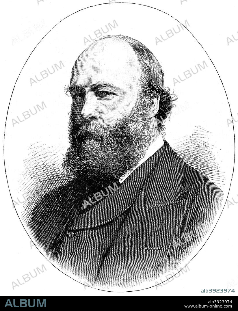 Lord Salisbury, British statesman, 1900. Robert Gascoyne-Cecil (1830-1903) was Conservative Prime Minister in 1885, 1886, and 1895-1902. A print from The Life and Times of Queen Victoria, by Robert Wilson, Volume IV, Cassell and Company, London, Paris, New York, Melbourne, 1900.