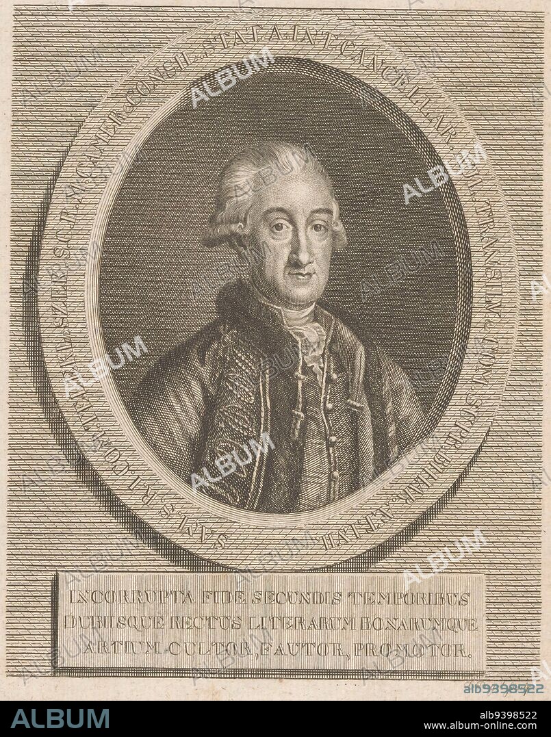 Samuel Teleki von Szek, Daniel Beyel, 1785 - 1823, print maker: Daniel Beyel, (mentioned on object), München, (possibly), 1785 - 1823, paper, etching, engraving, h 226 mm - w 174 mm.