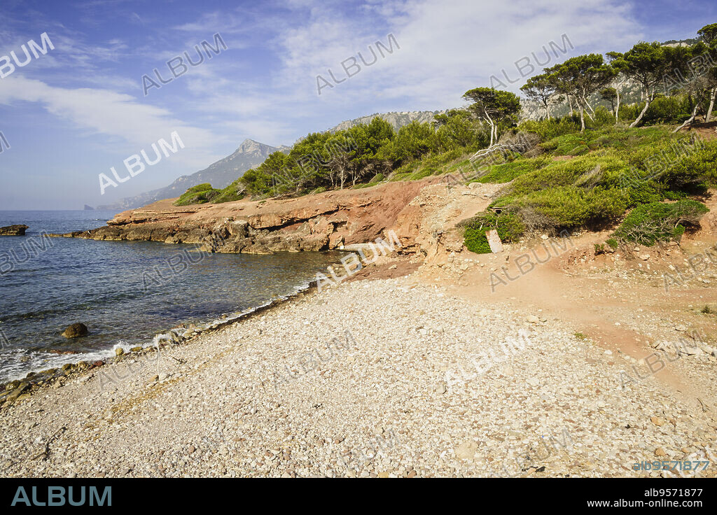 playa de Son Bunyola, Banyalbufar. Parque natural de la Sierra de Tramuntana. Mallorca. Islas Baleares. Spain.