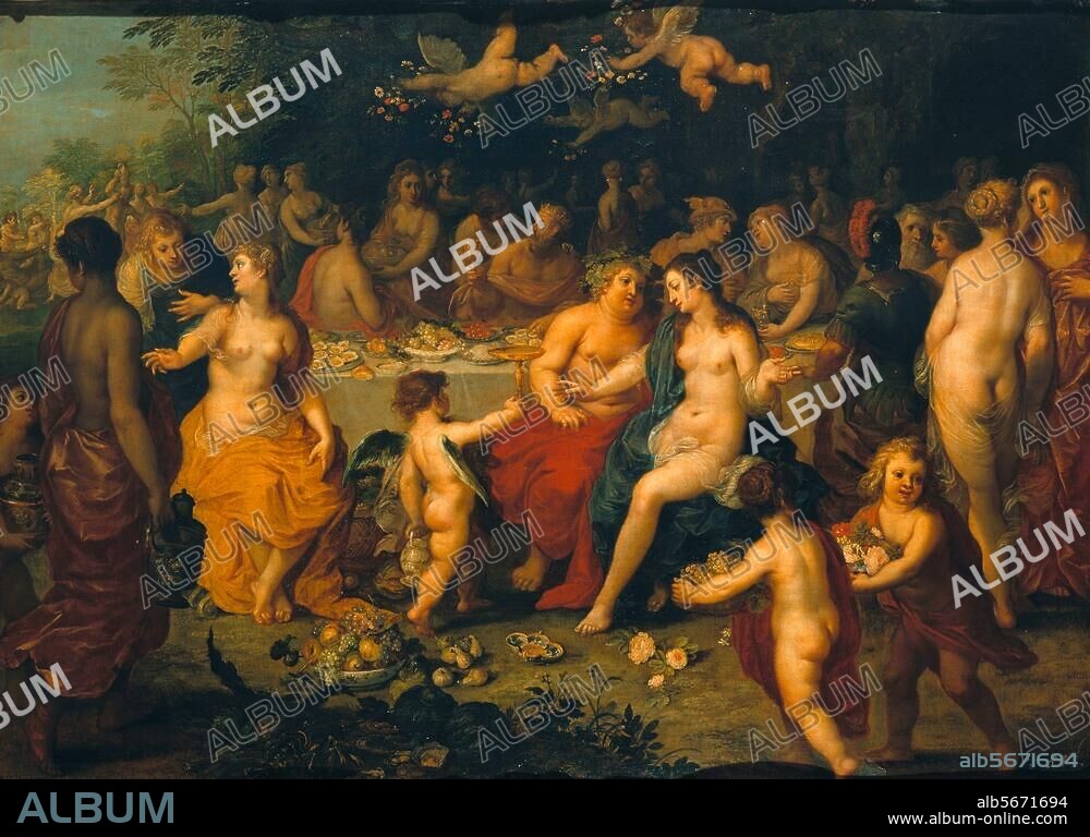 HENDRIK VAN BALEN. Balen, Hendrik van. 1575-1632. "Vermählung von Bacchus und Ariadne". Gemälde. (Depot). Dresden, Gemäldegalerie, Alte Meister.
