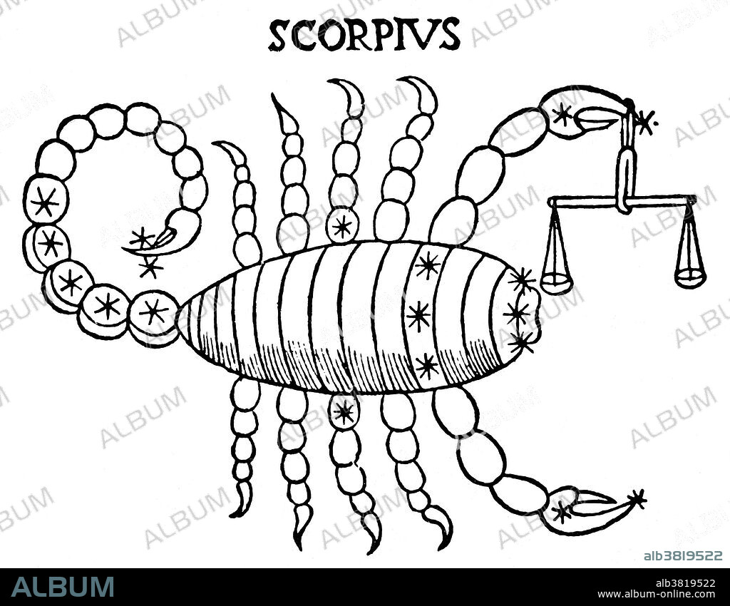 Scorpius, sometimes known as Scorpio, is one of the constellations of the zodiac. Its name is Latin for scorpion. It is one of the 48 constellations described by the 2nd century astronomer Ptolemy, and remains one of the 88 modern constellations defined by the International Astronomical Union. In Greek Mythology the myths associated with Scorpio almost invariably also contain a reference to Orion. According to one of these myths Orion boasted to goddess Artemis and her mother, Leto, that he would kill every animal on the earth., so they sent a scorpion to deal with him. The pair battled and the scorpion killed Orion. The contest caught the attention of Zeus, who later raised the scorpion to heaven and afterwards, at the request of Artemis, did the same for Orion to serve as a reminder for mortals to curb their excessive pride. Scorpio is the eighth astrological sign in the Zodiac, linked to the constellation of Scorpius. It spans the 210-240th degree of the zodiac, between 207.25 and 234.75 degree of celestial longitude, an area which the Sun transits on average between October 23 and November 22 each year.