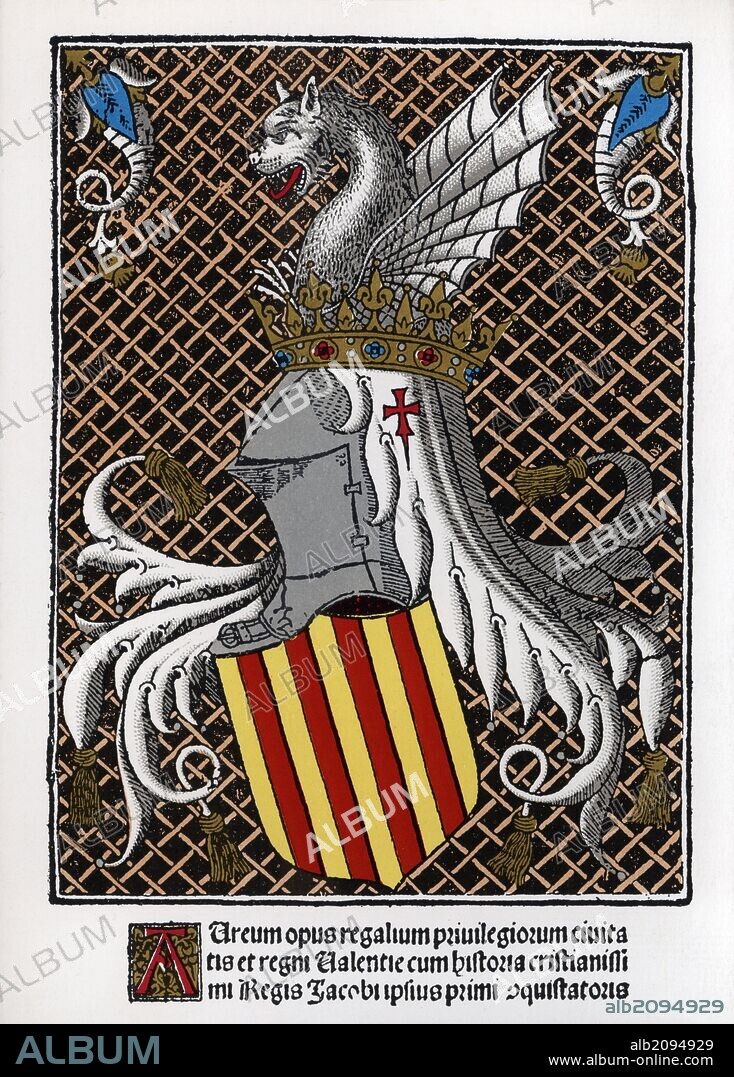 Alegoría de la conquista de Valencia por el rey Jaume I el Conquistador.
