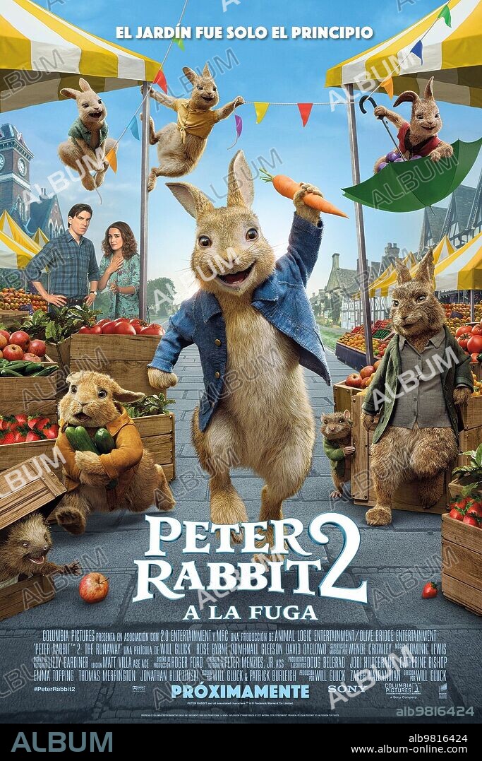 Poster of PETER RABBIT 2: THE RUNAWAY, 2021, directed by WILL GLUCK. Copyright COLUMBIA PICTURES.