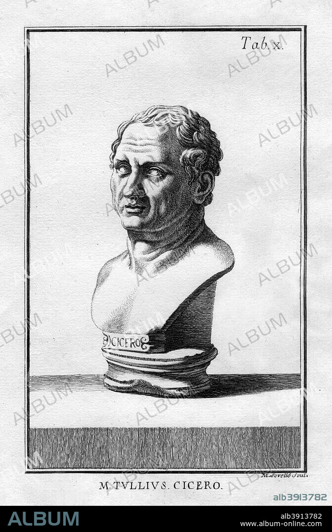 Marcus Tullius Cicero, Roman scholar, writer and statesman of the 1st century BC. Cicero (106-43 BC) is remembered as the greatest of Roman orators. He upheld the Republican principles of Rome during the civil wars which brought Julius Caesar to power. After Caesar's murder he delivered a famous series of fourteen orations against Mark Anthony, and after the triumvirate of Mark Anthony, Octavian and Marcus Lepidus was formed, Cicero was executed. He was a prolific writer, producing poems, books and treatises on politics, philosophy and rhetoric, and a book on public speaking, De Oratore.
