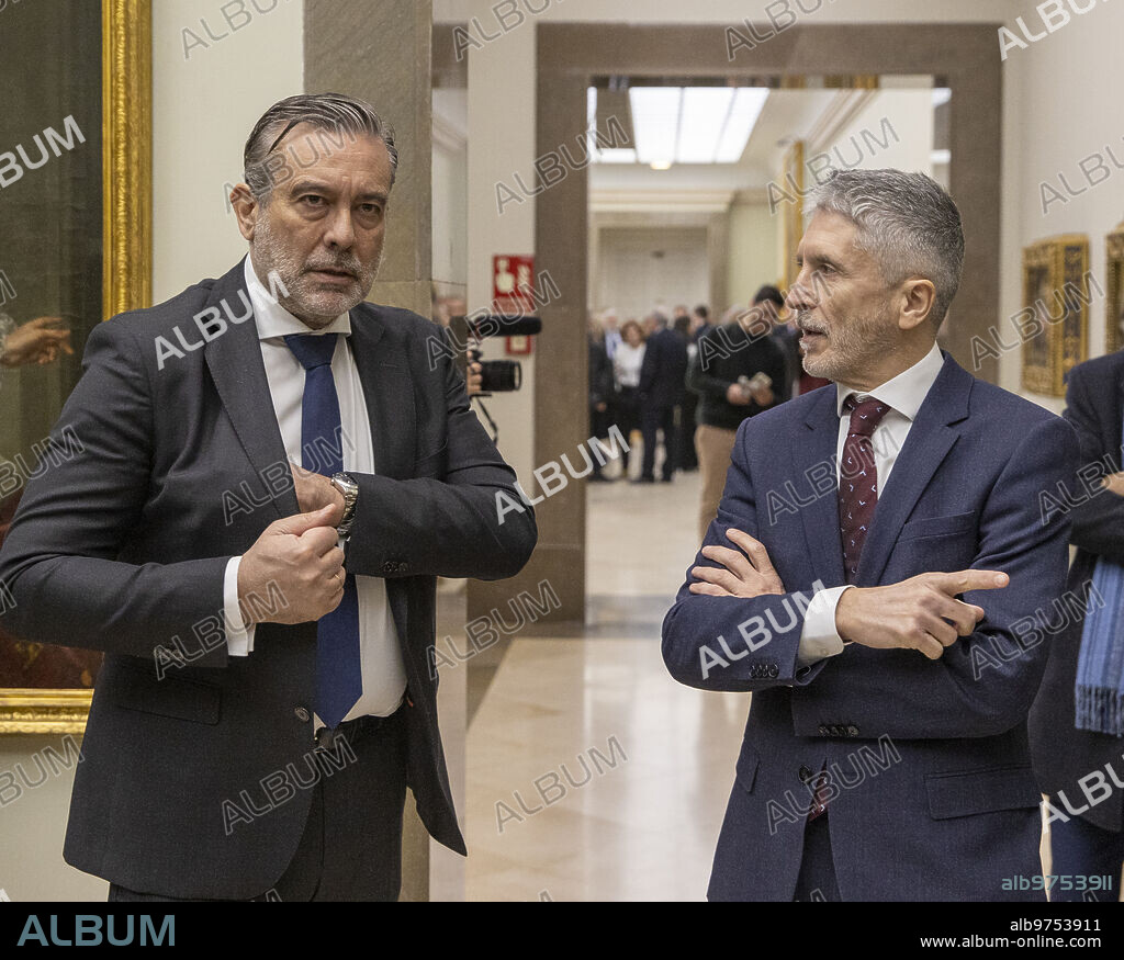 Madrid, 03/07/2023. The Minister of the Interior, Fernando Grande Marlaska, presides over the European Day of Victims of Terrorism and delivers the crosses of civil recognition to the victims of terrorism. Photo: Ignacio Gil. ARCHDC.