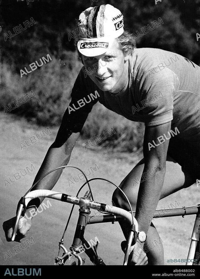 Cyklisten Sven-Åke Nilsson (f. 1951), Malmö Portr 1975.. Foto: Tommy Stensson / Sydsvenskan / IBL Bildbyrå.