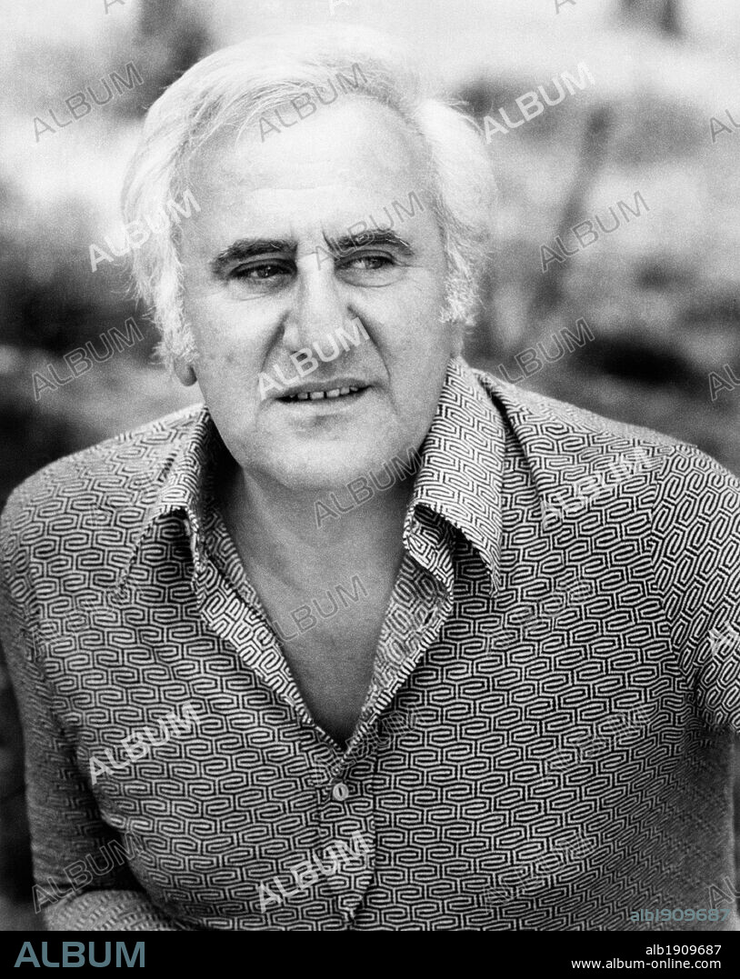 Portrait of Adolfo Celi. Portrait of the italian actor, scriptwriter and director Adolfo Celi. Rome, 1970s.