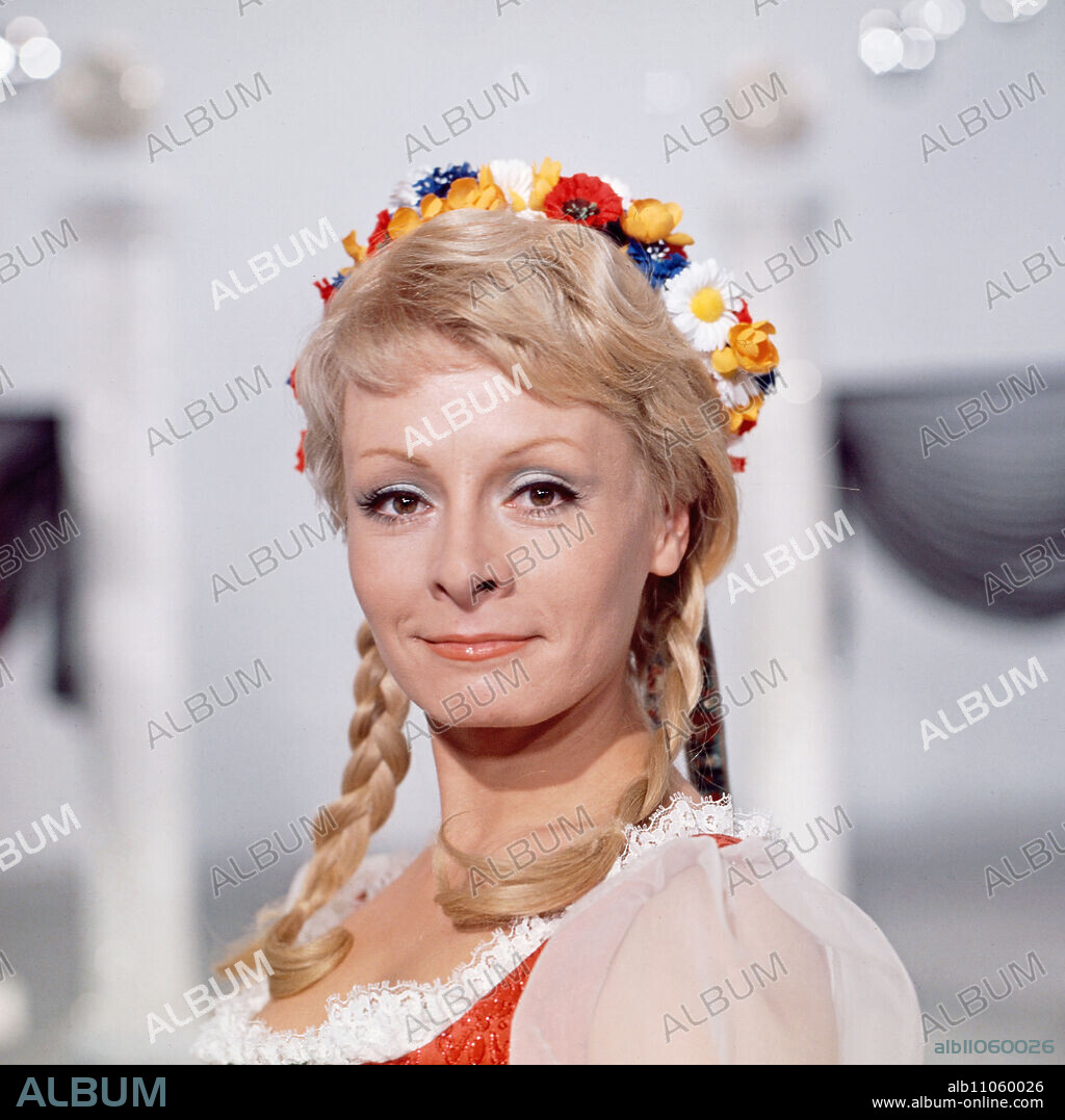 Helga Papouschek, Austrian actress and operetta singer, Austria around 1974.