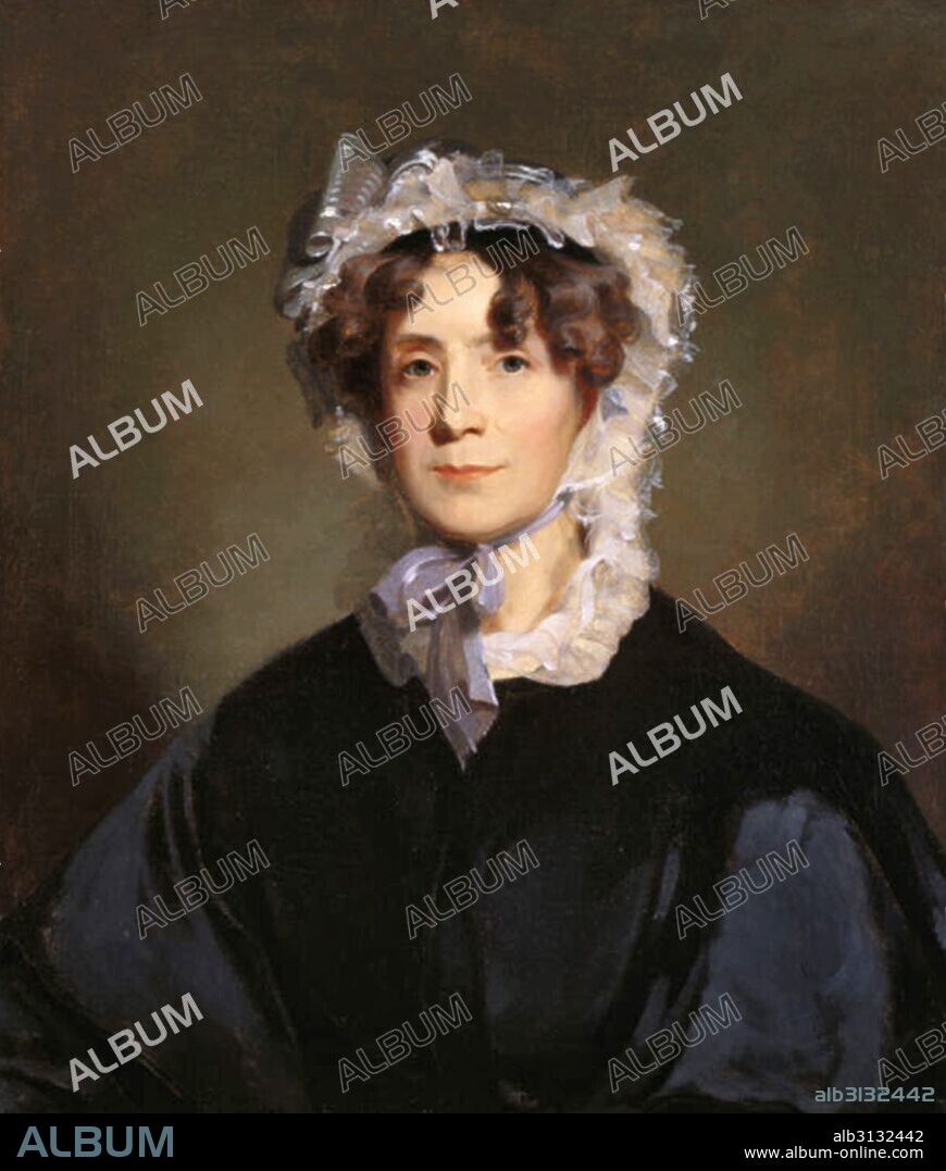 Washington, D.C.  c. 1805 A portrait by painter Thomas Sully of Martha Jefferson Randolph, the daughter of President Thomas Jefferson.