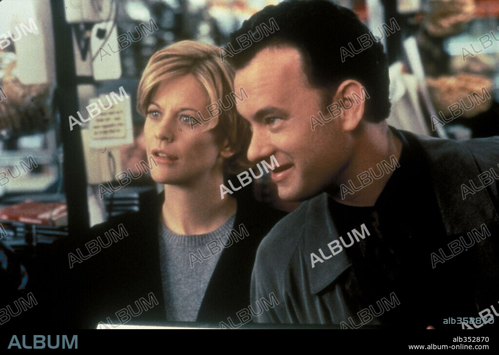 MEG RYAN y TOM HANKS en TIENES UN E-M@IL, 1998 (YOU'VE GOT MAIL), dirigida por NORA EPHRON. Copyright WARNER BROS. PICTURES.