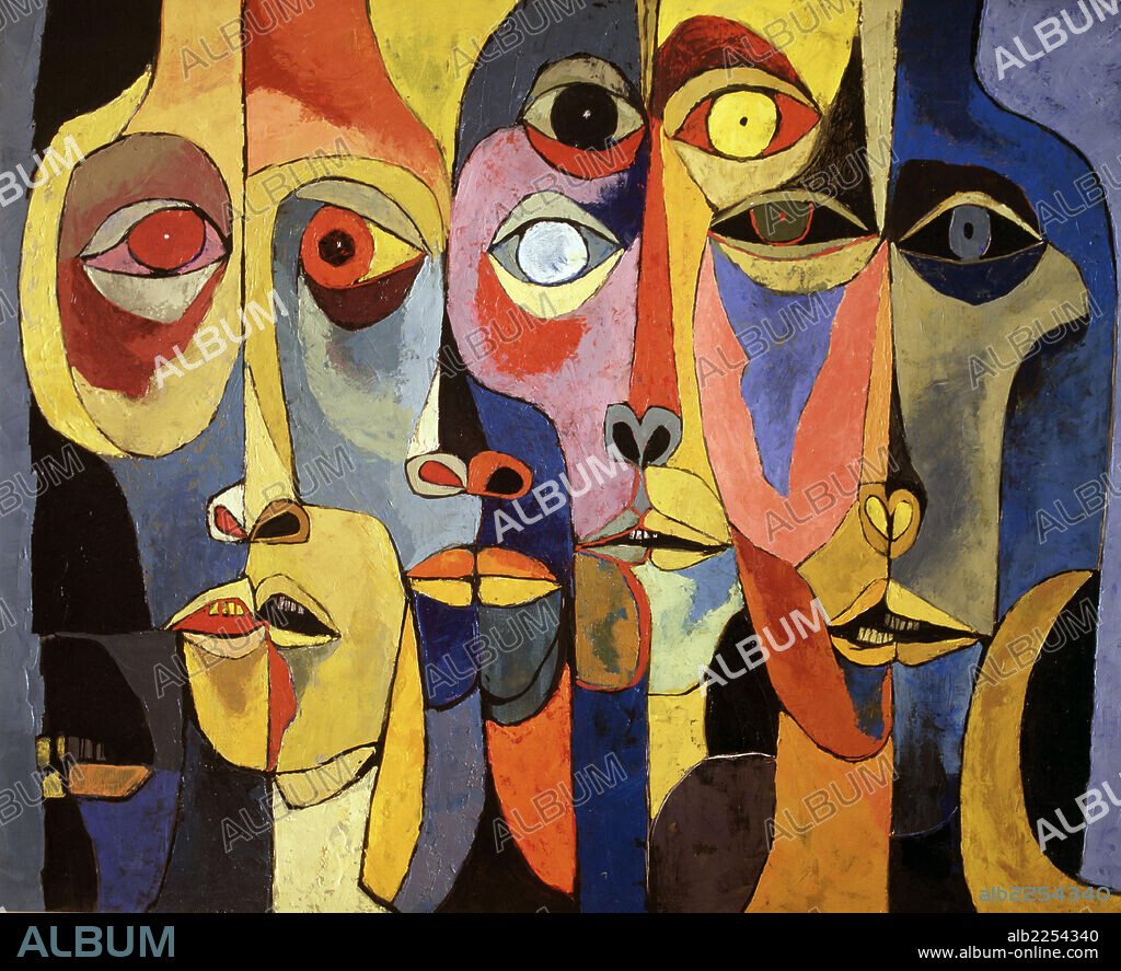 GUAYASAMIN, OSWALDO. PINTOR ECUATORIANO. QUITO 1919-. " RAMBLA 3 " , OLEO SOBRE LIENZO AÑO 1994. ATENCION: AUTOR CONTEMPORANEO SUJETO A COPYRIGHT ©. EL CLIENTE FINAL ES RESPONSABLE DE LA GESTION DE LOS DERECHOS DE AUTOR CON LAS SOCIEDADES EXISTENTES DE GESTION DE DERECHOS O DIRECTAMENTE CON LOS ORGANISMOS TITULARES DE LOS MISMOS.
