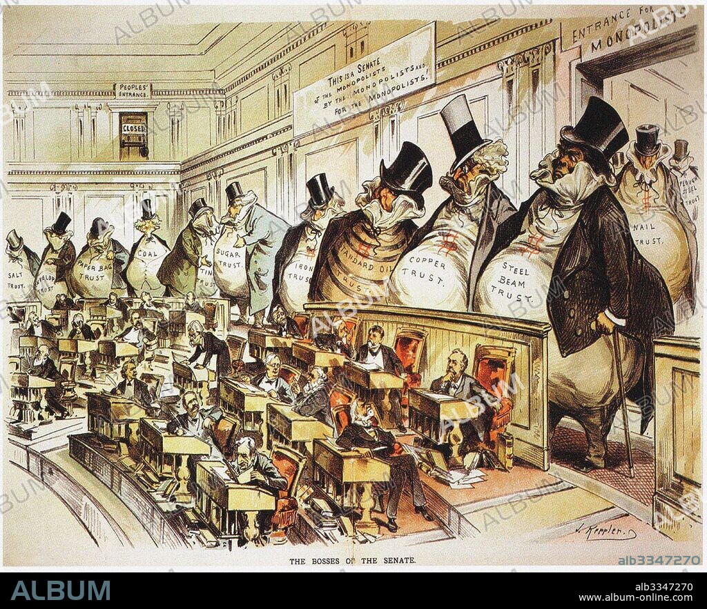 JOSEPH FERDINAND KEPPLER. The Bosses of the Senate. Illustration from Puck.