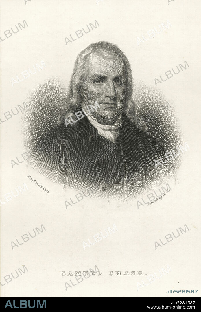 Samuel Chase., still image, Prints, 1777 - 1890, Jarvis, John Wesley (1780-1840), Hall, Henry Bryan (1808-1884).