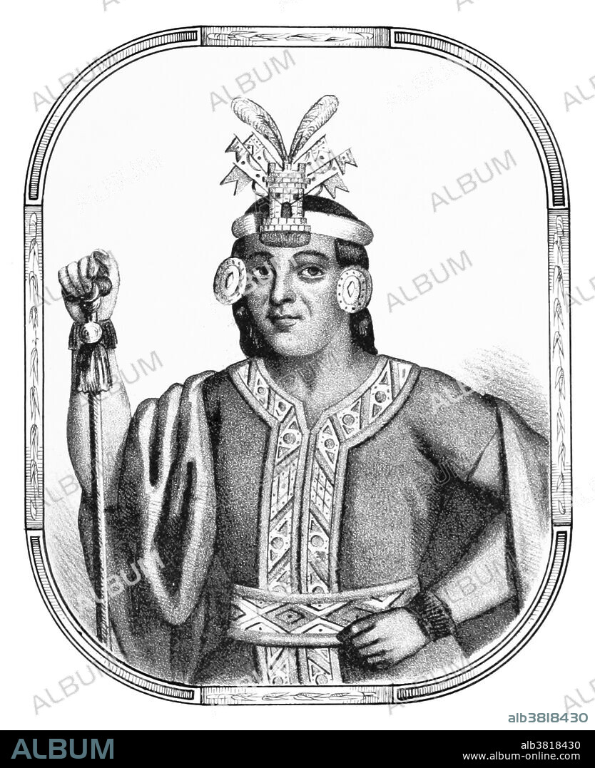 Sayri TÃºpac (1535-1561) was an Inca ruler in Peru. After the murder of his parents, both by the Spaniard conquerors, he became the ruler of the Neo-Inca State in Vilcabamba. Viceroy Pedro de la Gasca offered to provide him with lands and houses in Cuzco if he would leave Vilcabamba. He accepted, but a relative died suddenly (bad omen) and he decided to remain in Vilcabamba. In 1556 a new Viceroy, AndrÃ©s Hurtado de Mendoza, believed it would be safer for the Spanish if Sayri Tupac could be enticed to live in the area of Spanish settlement, where the conquistadors could control him. The negotiations took time, but he agreed to leave Vilcabamba, renounce his claim to the Inca Empire and accept baptism, as Diego. He received a full pardon, the title of Prince of Yucay, and estates with rich revenues. He never returned to Vilcabamba and died suddenly in 1561. Image taken from page 115 of "Recuerdos de la Monarquia Peruana, Ã³ bosquejo de la historia de los Incas, etc" by Justo Sahuaraura, 1850.