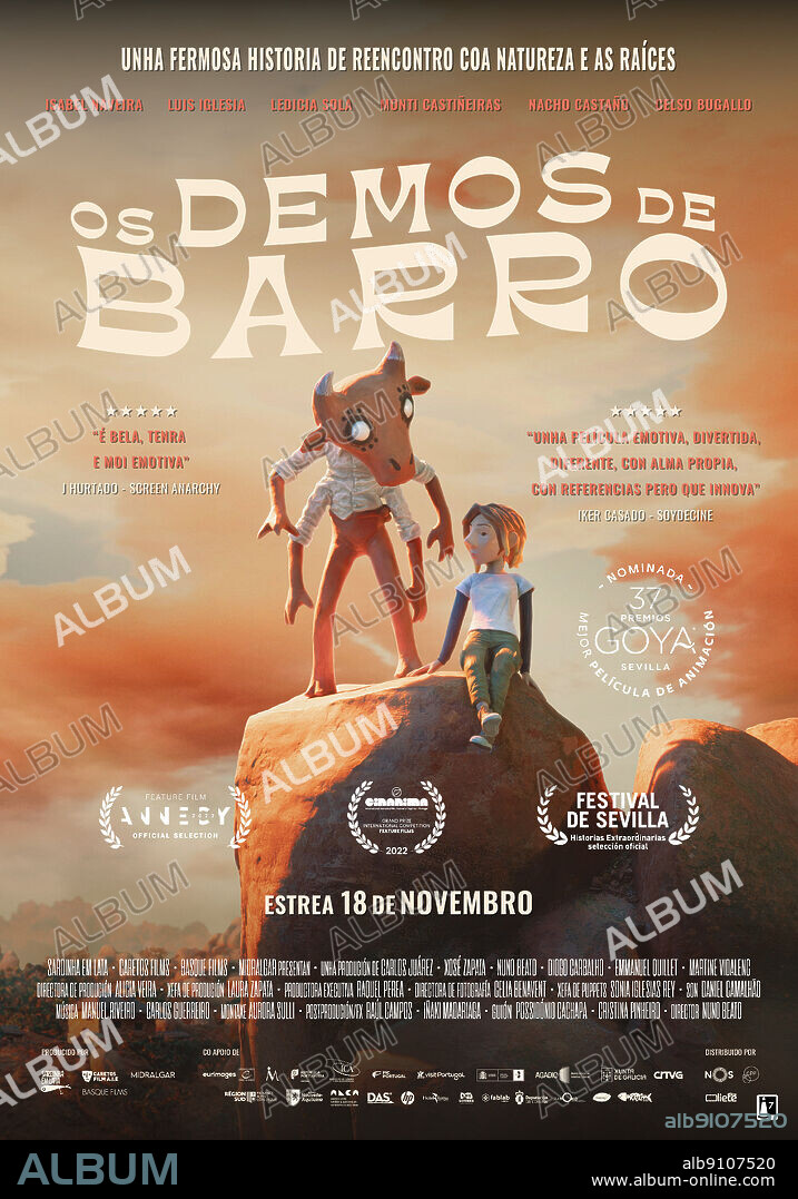 Poster de LOS DEMONIOS DE BARRO, 2022 (DEMONIOS DO MEU AVO, OS), dirigida por NUNO BEATO. Copyright Sardinha em Lata Lda.