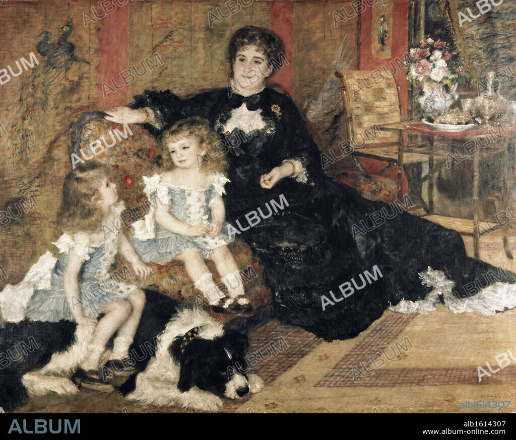 PIERRE AUGUSTE RENOIR. Madame Carpenter and Her Children   1878  Pierre-Auguste Renoir (1841-1919/French)   Oil on canvas  Metropolitan Museum of Art, New York City.